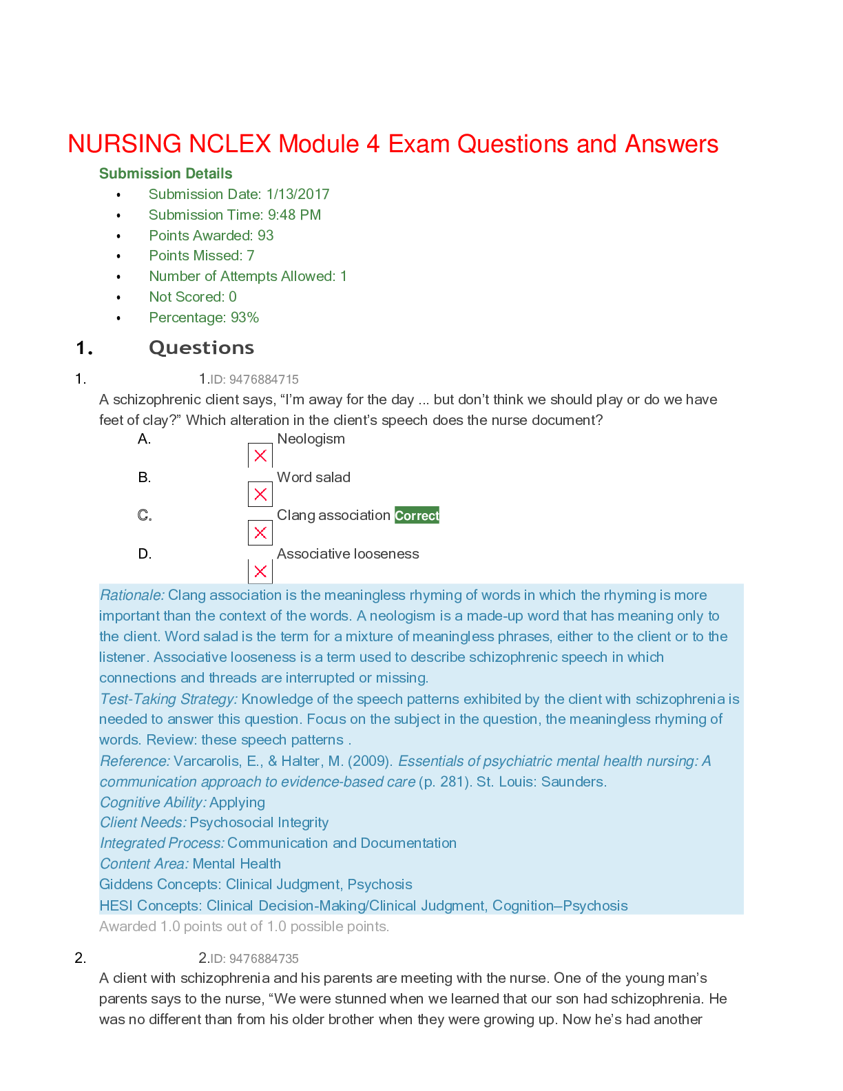 Preview image for NURSING NCLEX Module 4 Exam Questions and Answers,100% CORRECT